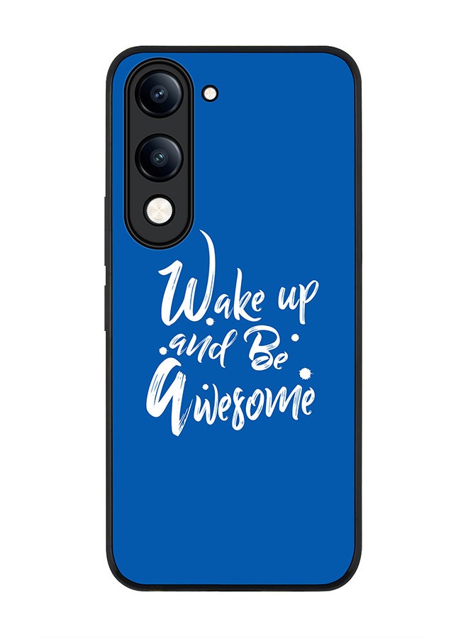 For vivo Y29s 5G / Y19s 5G Case,Slim fit Camera Protection, Shockproof Thin Phone cover  - Wake up and be awesome